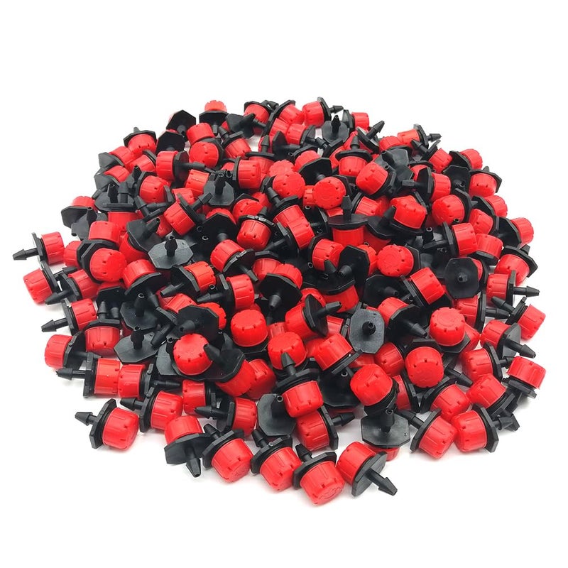 Korty 100pcs 360 Degree Adjustable Irrigation Drippers Sprinklers  1/4 Inch Emitters Drip for Watering System by Korty - Image 1